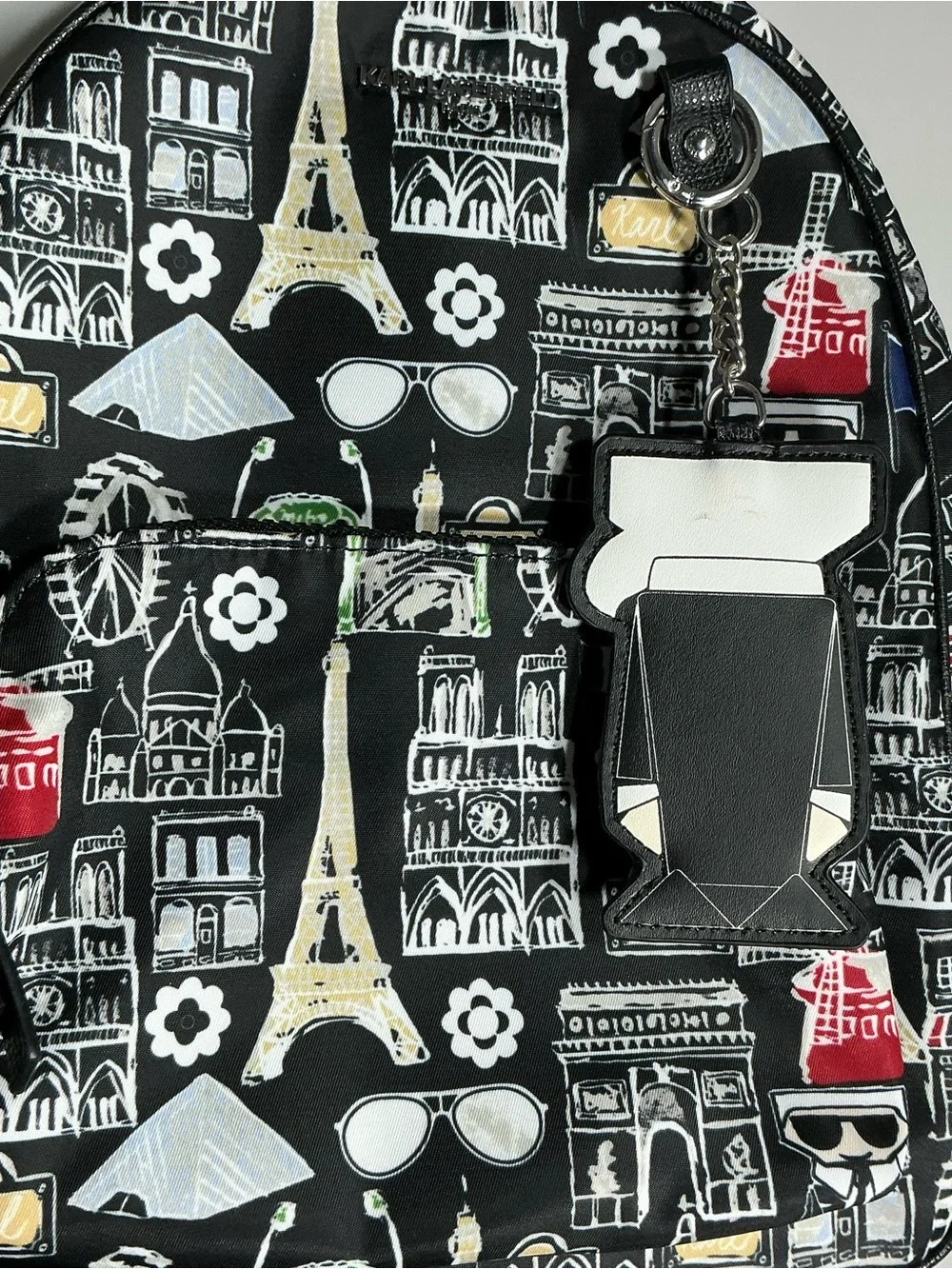 Karl lagerfeld Black Paris-Print women’s Backpack